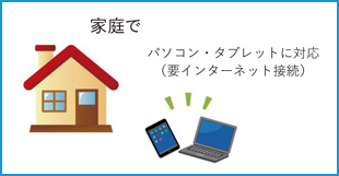 家庭で